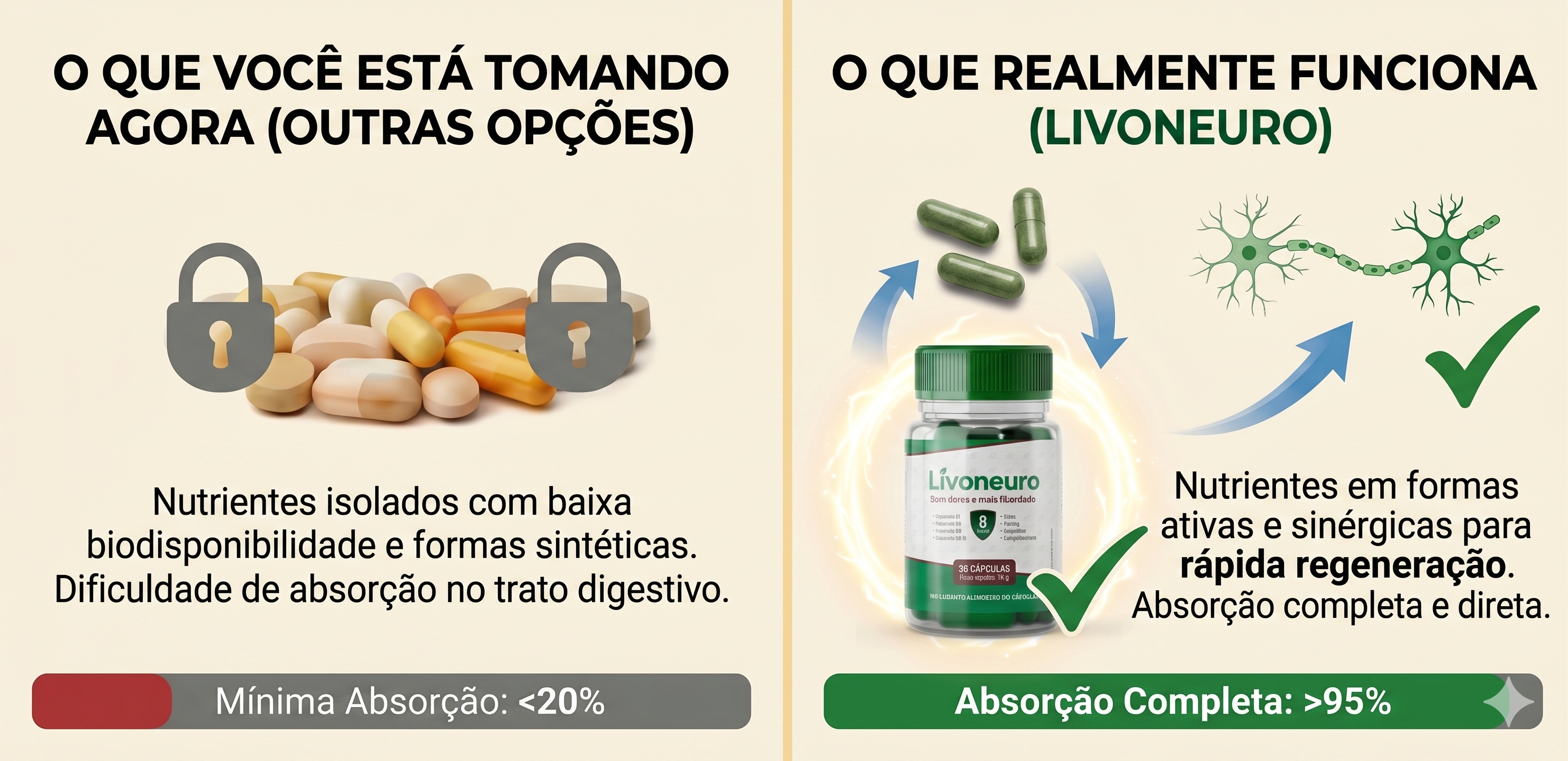 O que você está tomando vs O que realmente funciona — Livoneuro